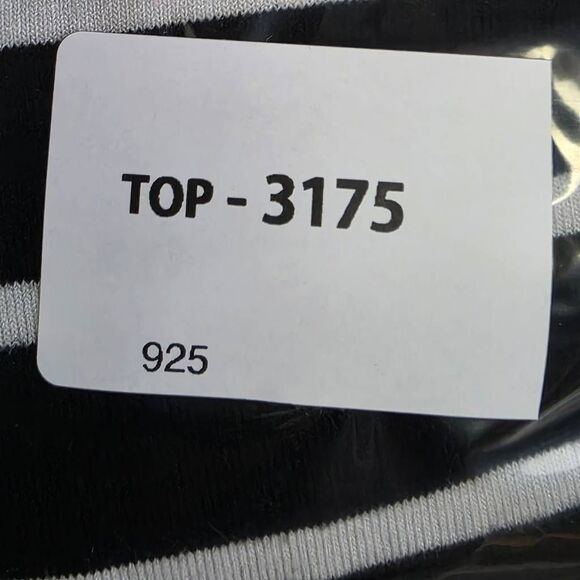 Old Navy Luxe Large Black White Stripe Tunic Tee Women’s L Tall - Picture 6 of 6